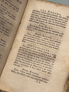 Antique French 1804 Papier Dominote Book