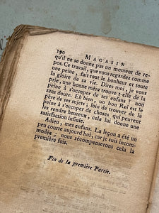 Antique French 1804 Papier Dominote Book