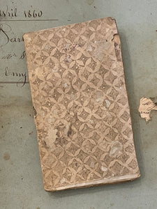 Antique French 1796 Papier Dominote Book