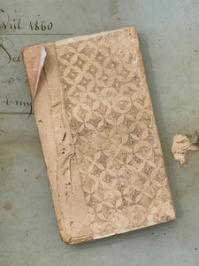 Antique French 1796 Papier Dominote Book