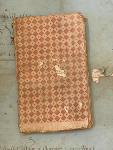 Antique French 1777 Papier Dominote Book