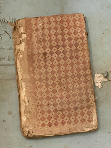 Antique French 1777 Papier Dominote Book