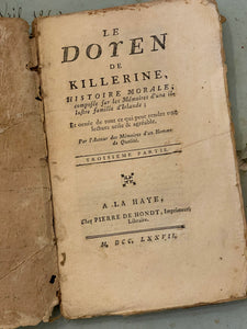 Antique French 1777 Papier Dominote Book