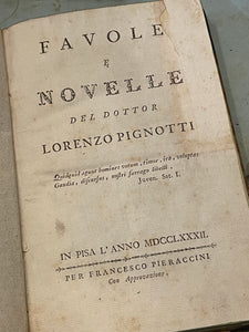 Antique Italian 1782 Papier Dominote Book