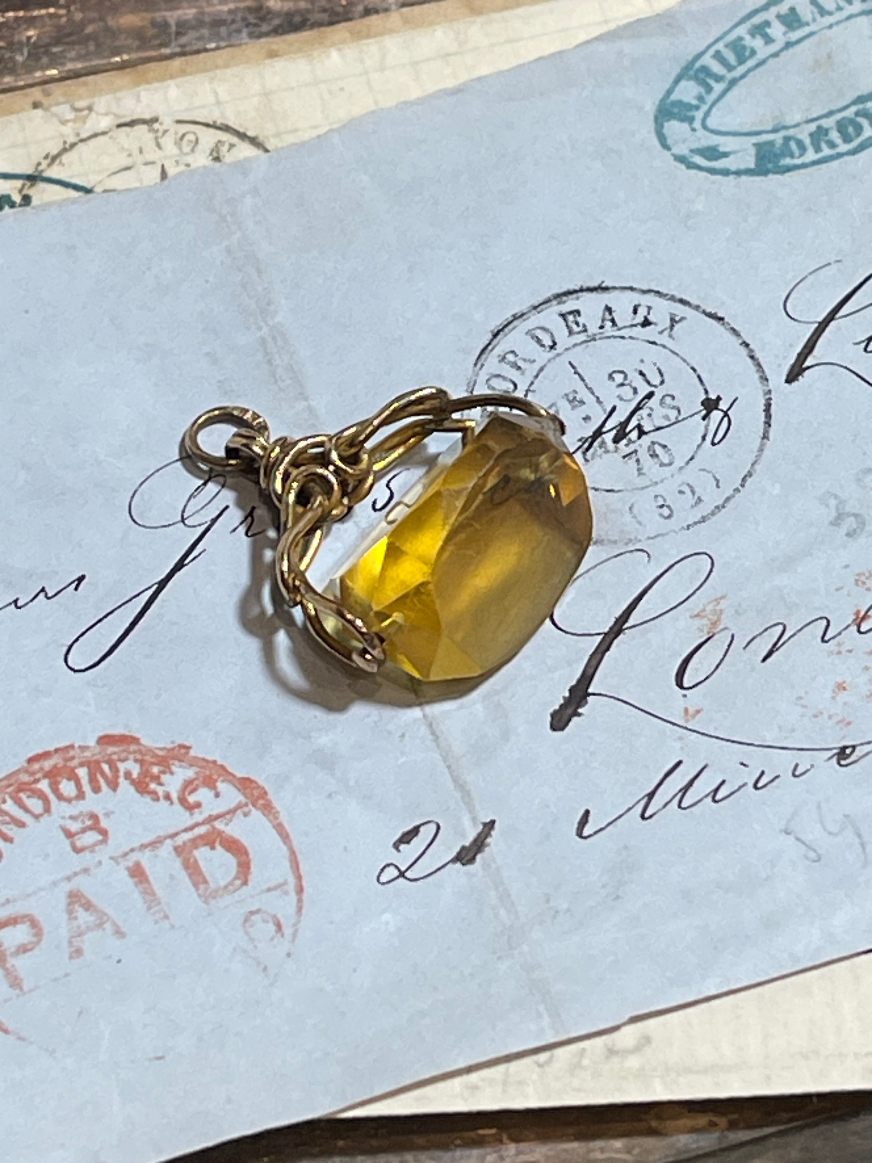 Antique Swivel Fob Pendant