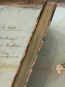 Antique Italian 1782 Papier Dominote Book