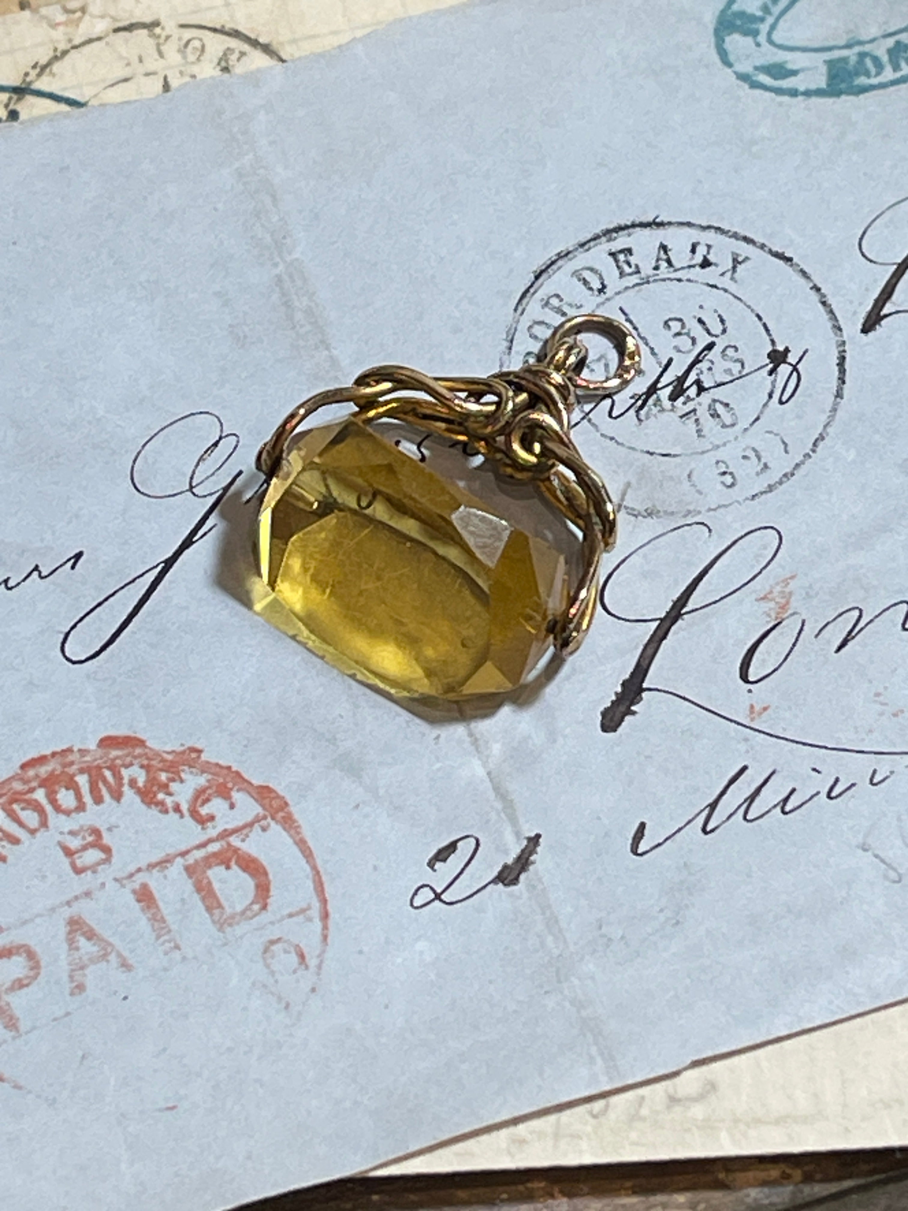 Antique Swivel Fob Pendant
