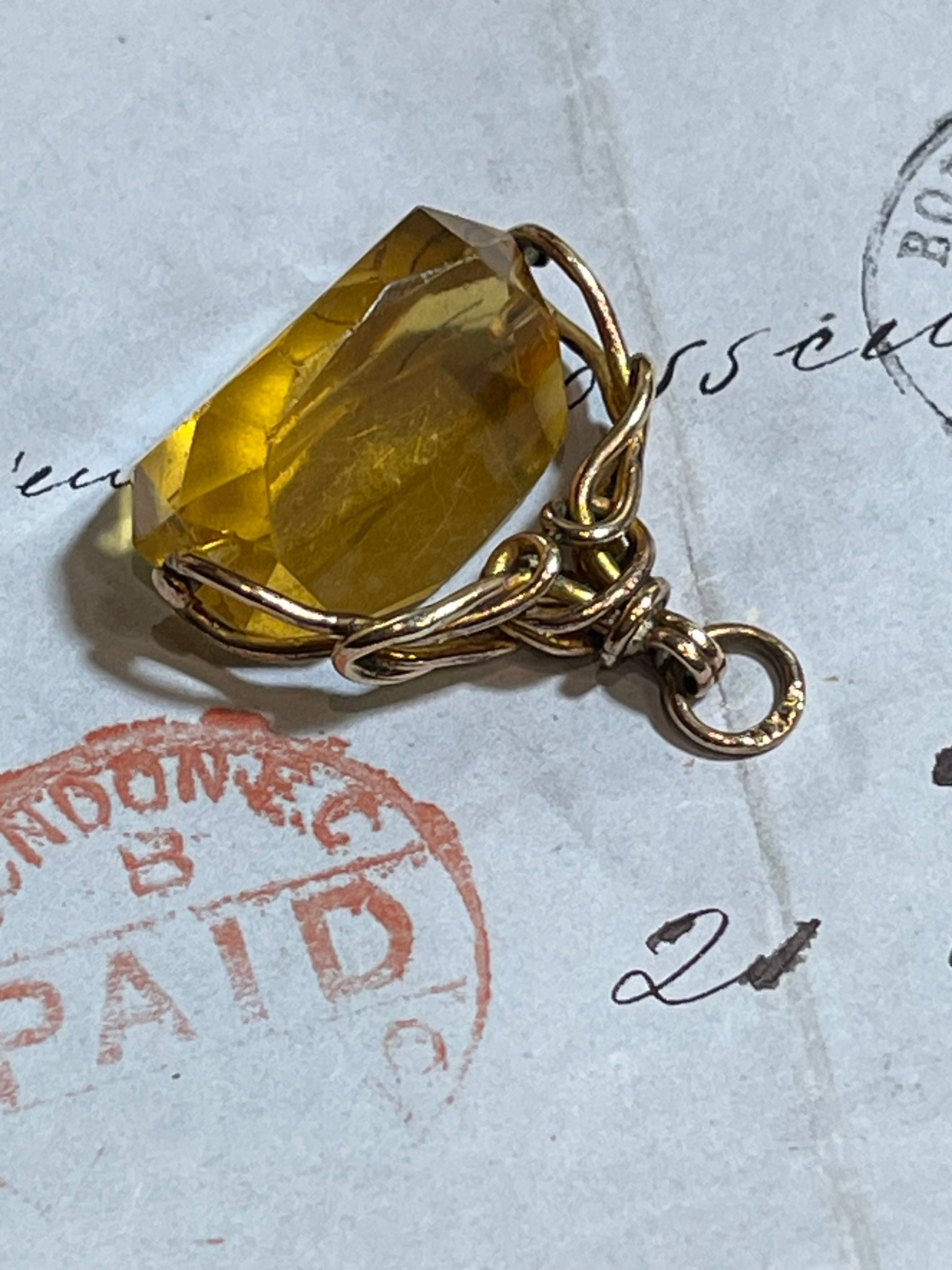 Antique Swivel Fob Pendant