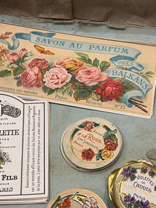 Antique Original French Perfume Labels - D