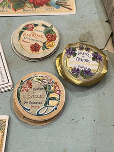 Antique Original French Perfume Labels - D