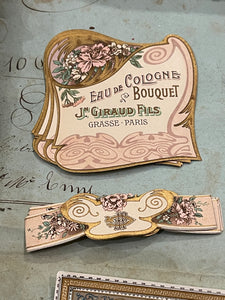 Antique Original French Perfume Labels - F