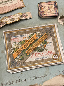 Antique Original French Perfume Labels - F