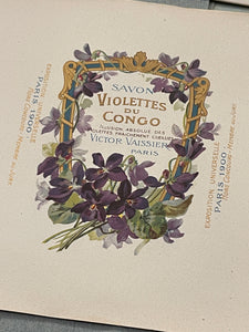 Antique Original French Perfume Labels - G