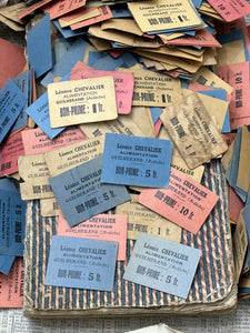 Vintage French Tickets in sets of 12