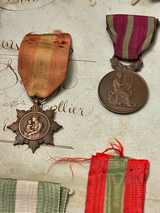 Antique French Medals - A