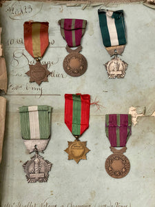 Antique French Medals - A