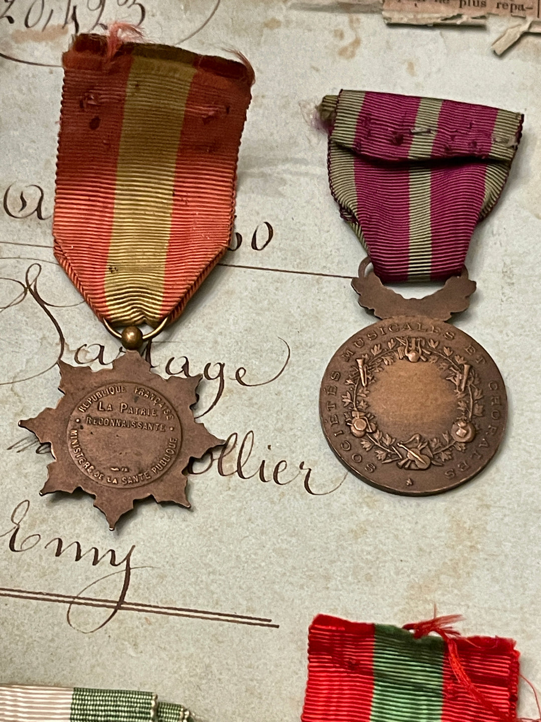 Antique French Medals - A