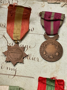 Antique French Medals - A