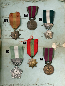 Antique French Medals - A