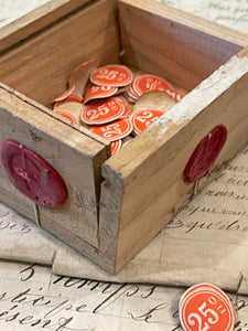 French Box With Seals and Gummed Labels