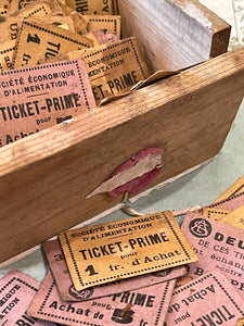 Vintage French Tickets in sets of 8