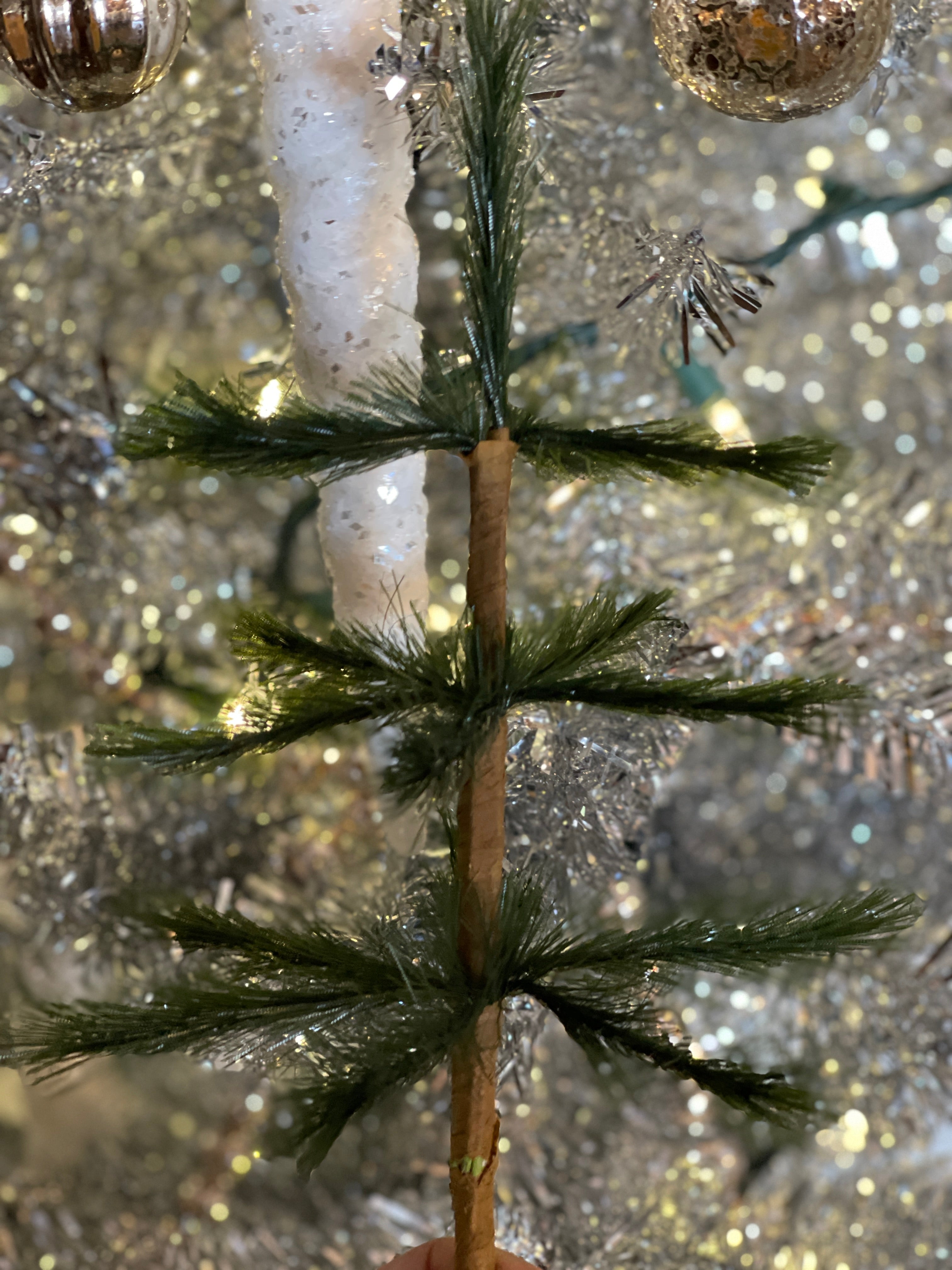Miniature 10" & 21" Primitive Faux Feather Tree