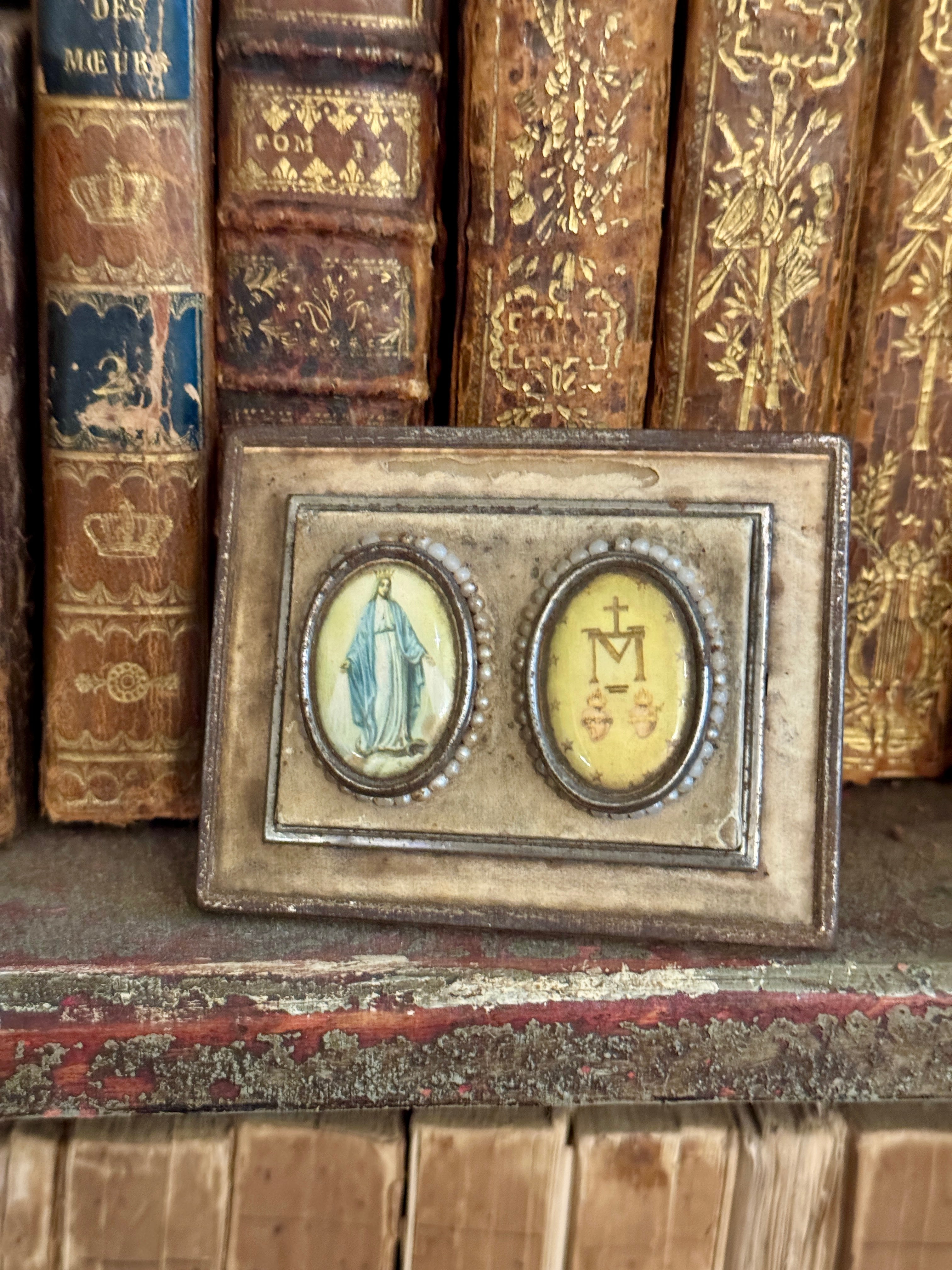 Antique French Traveling Devotional Reliquary