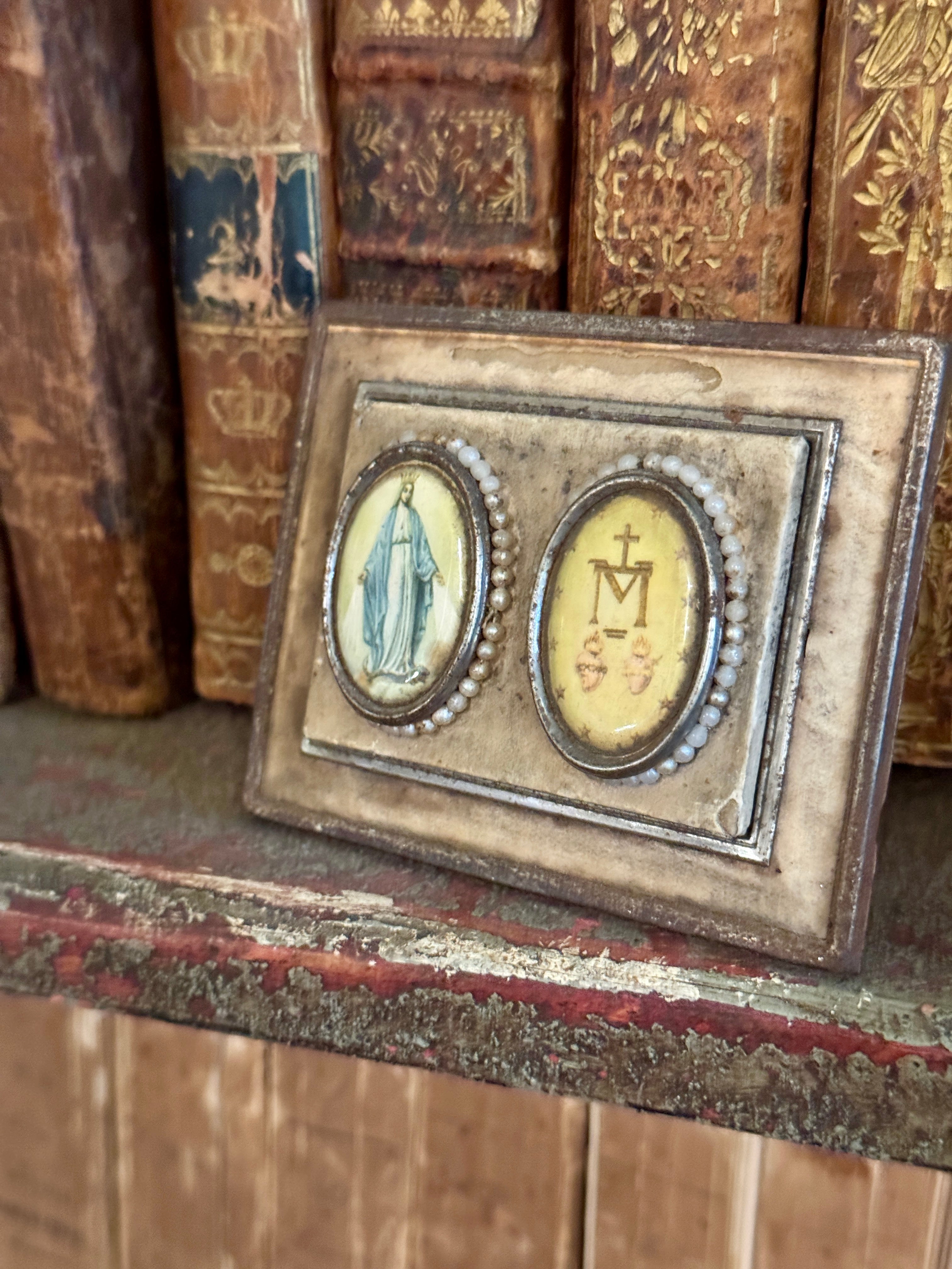 Antique French Traveling Devotional Reliquary