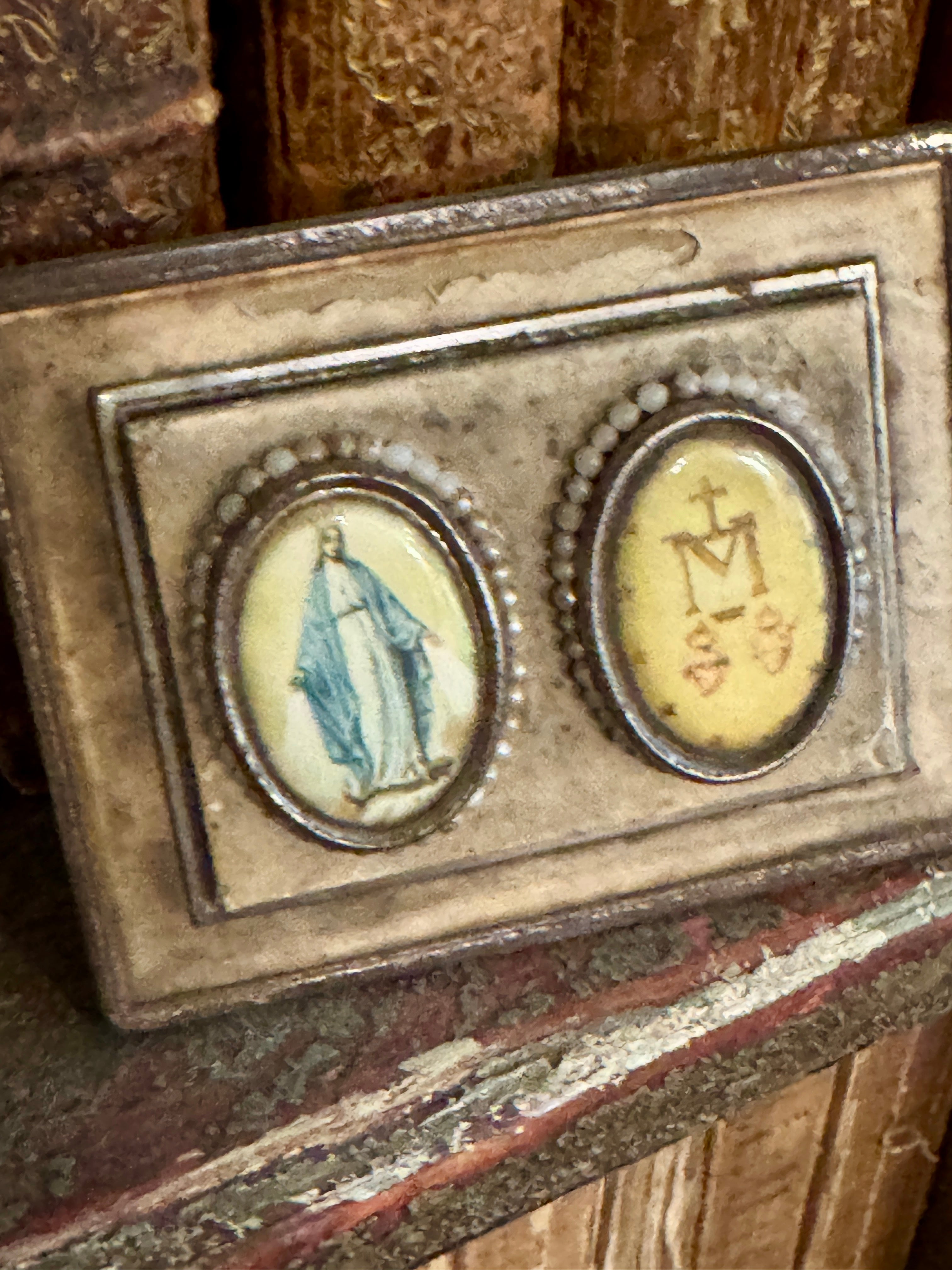 Antique French Traveling Devotional Reliquary