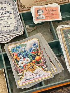 Antique Original French Perfume and Soap Labels - I