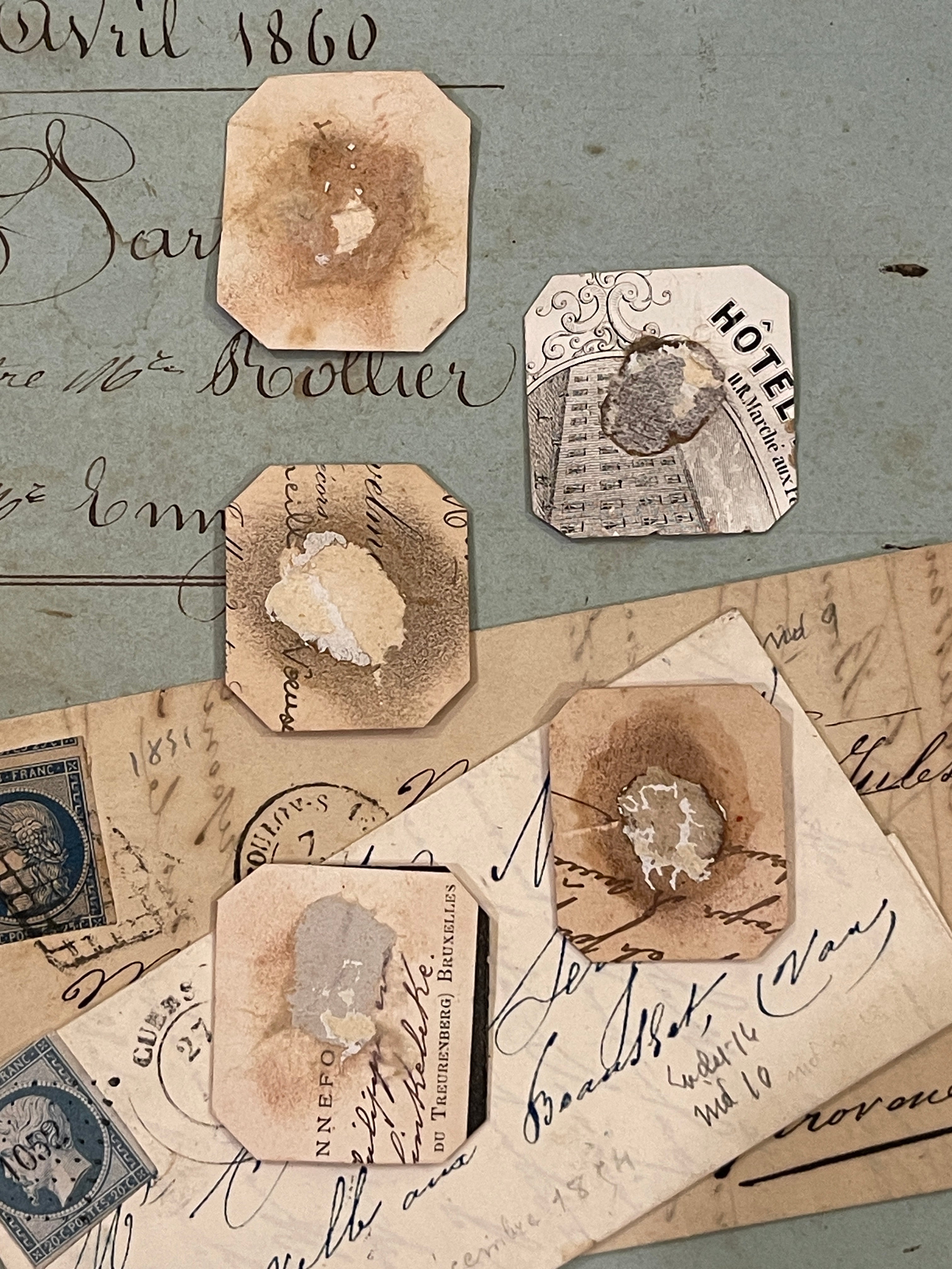 Rare Red Wax Seal Impressions - K