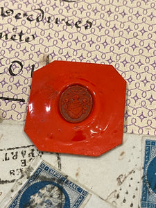 Rare Red Wax Seal Impressions - N