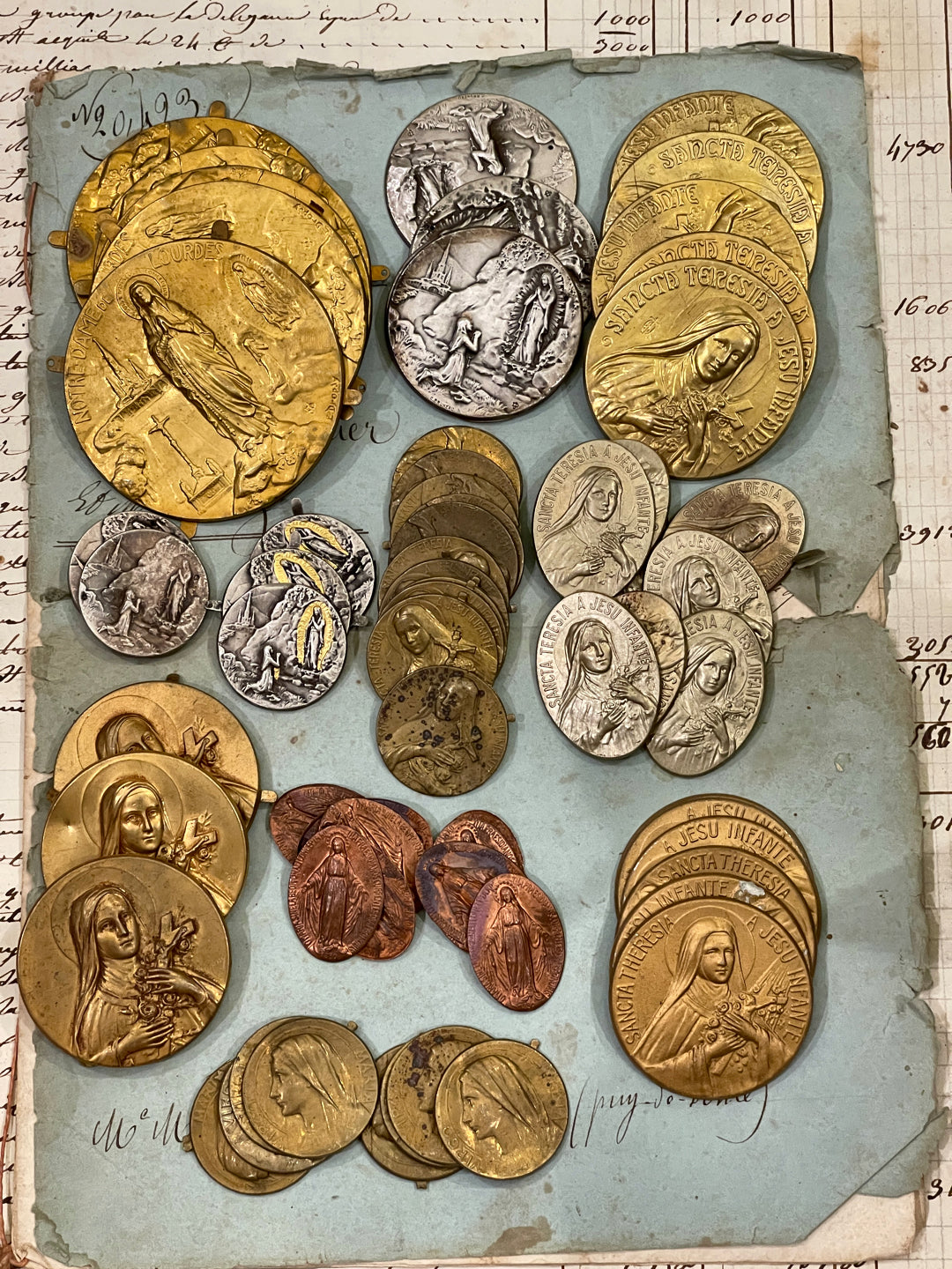 Antique and Vintage Metal Pieces from Lourdes - A