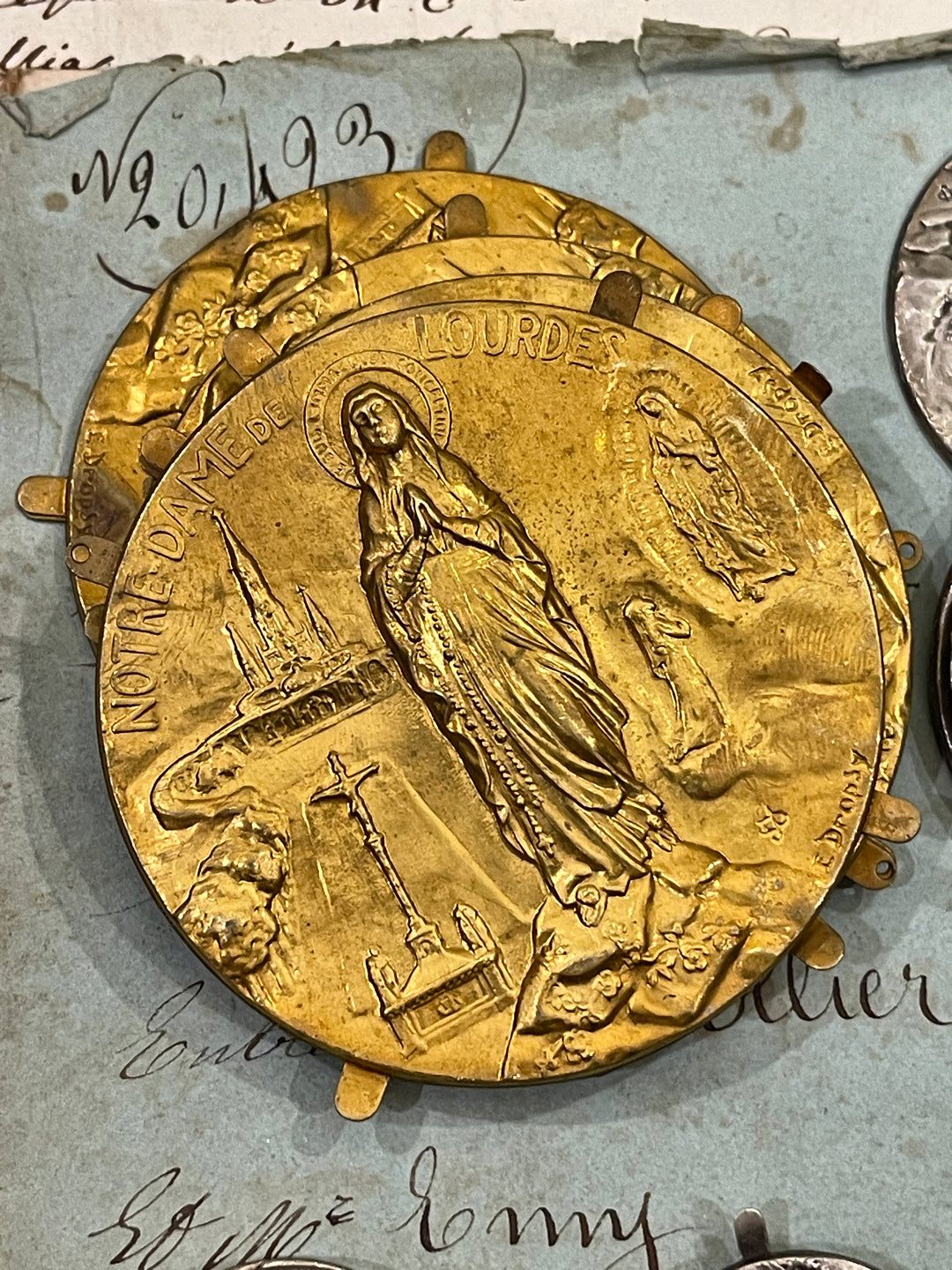 Antique and Vintage Metal Pieces from Lourdes - A