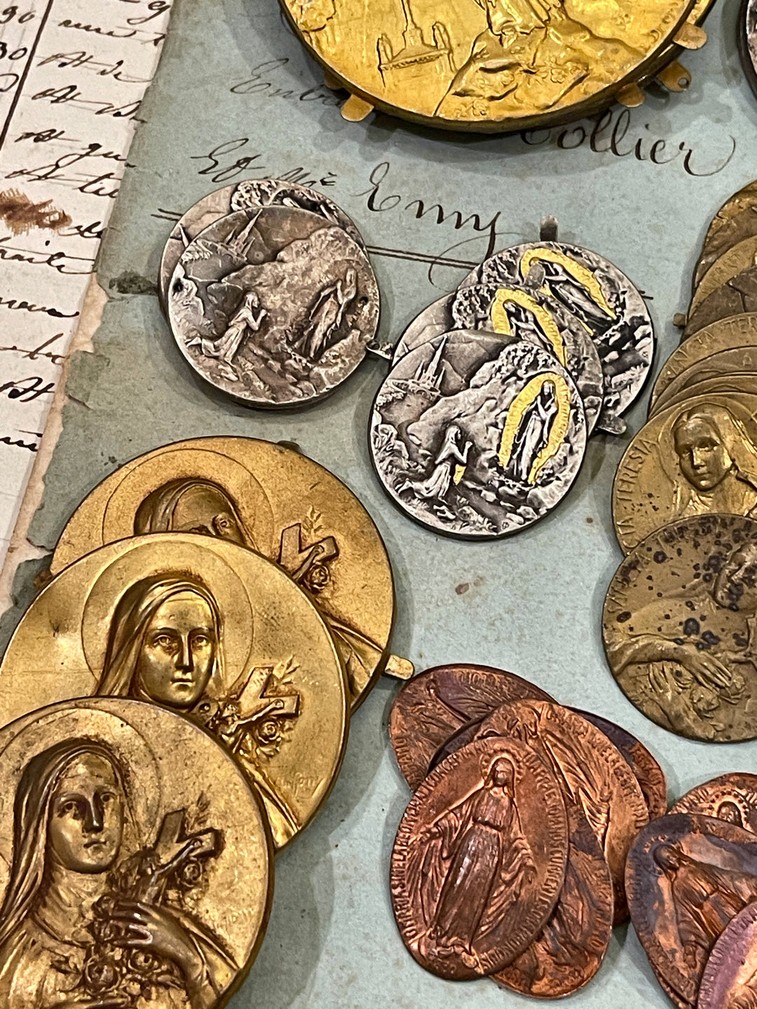 Antique and Vintage Metal Pieces from Lourdes - A