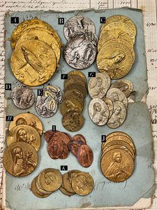 Antique and Vintage Metal Pieces from Lourdes - A