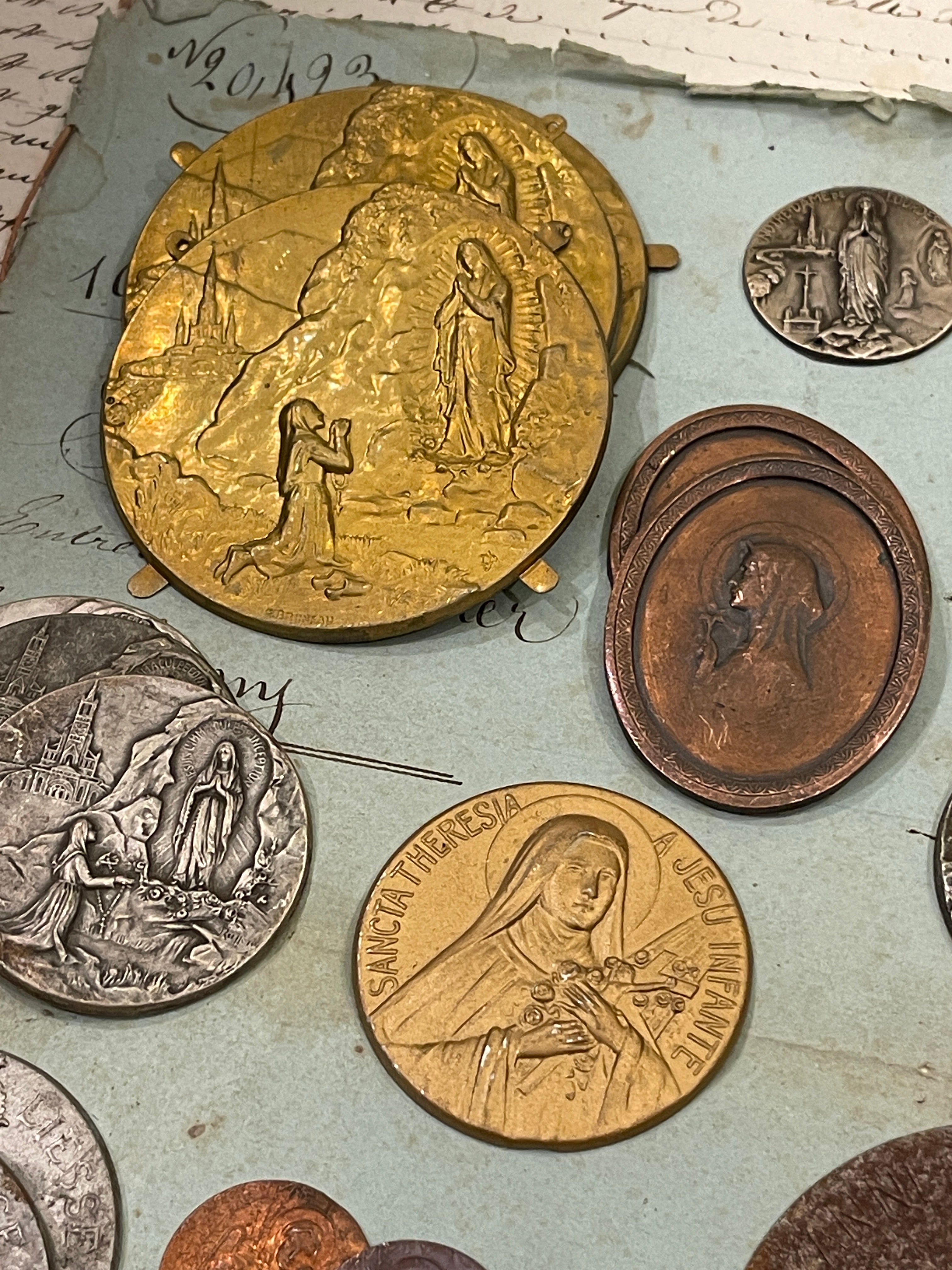 Antique and Vintage Metal Pieces from Lourdes - B