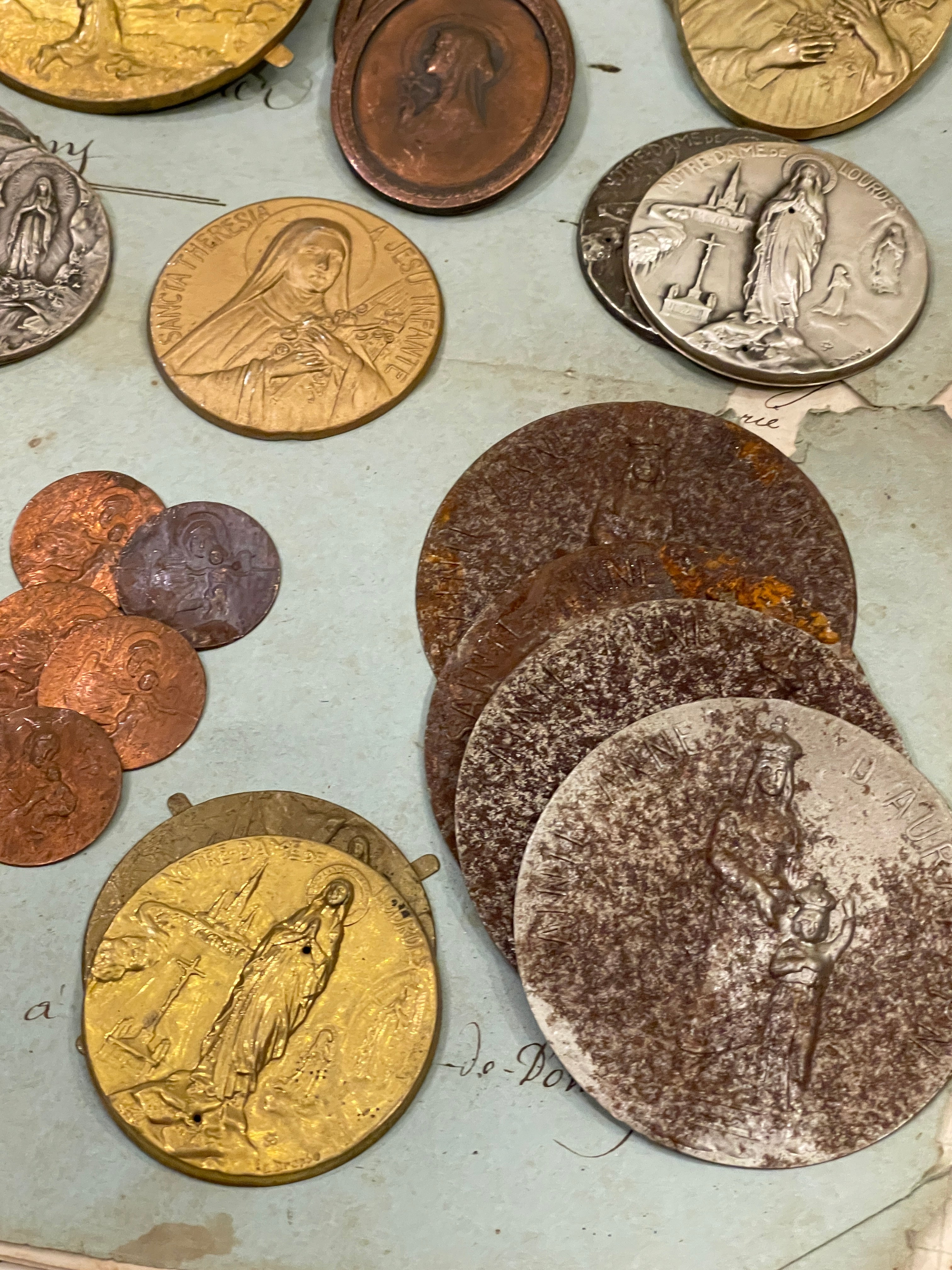 Antique and Vintage Metal Pieces from Lourdes - B