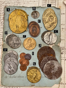 Antique and Vintage Metal Pieces from Lourdes - B