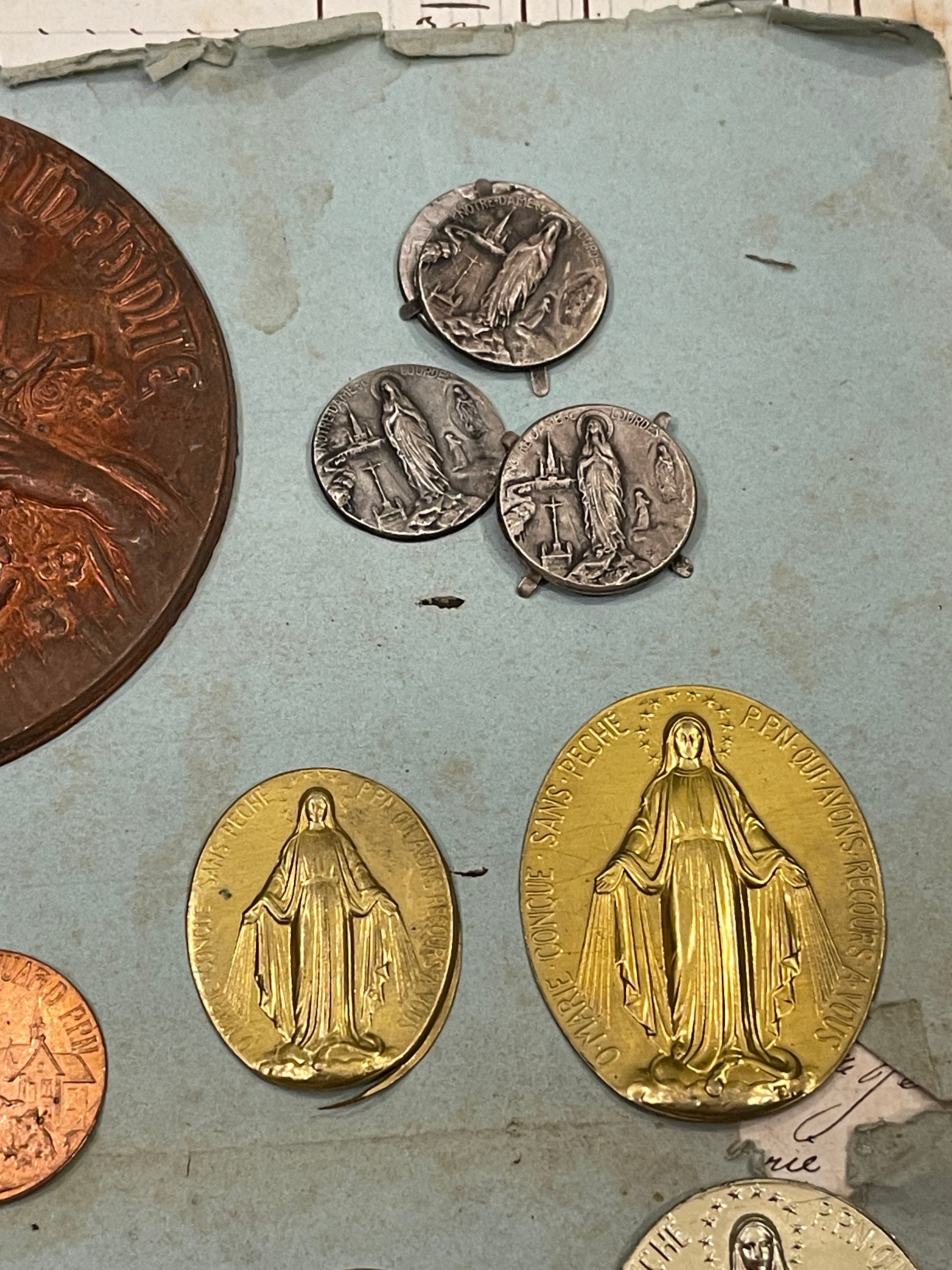 Antique and Vintage Metal Pieces from Lourdes - C