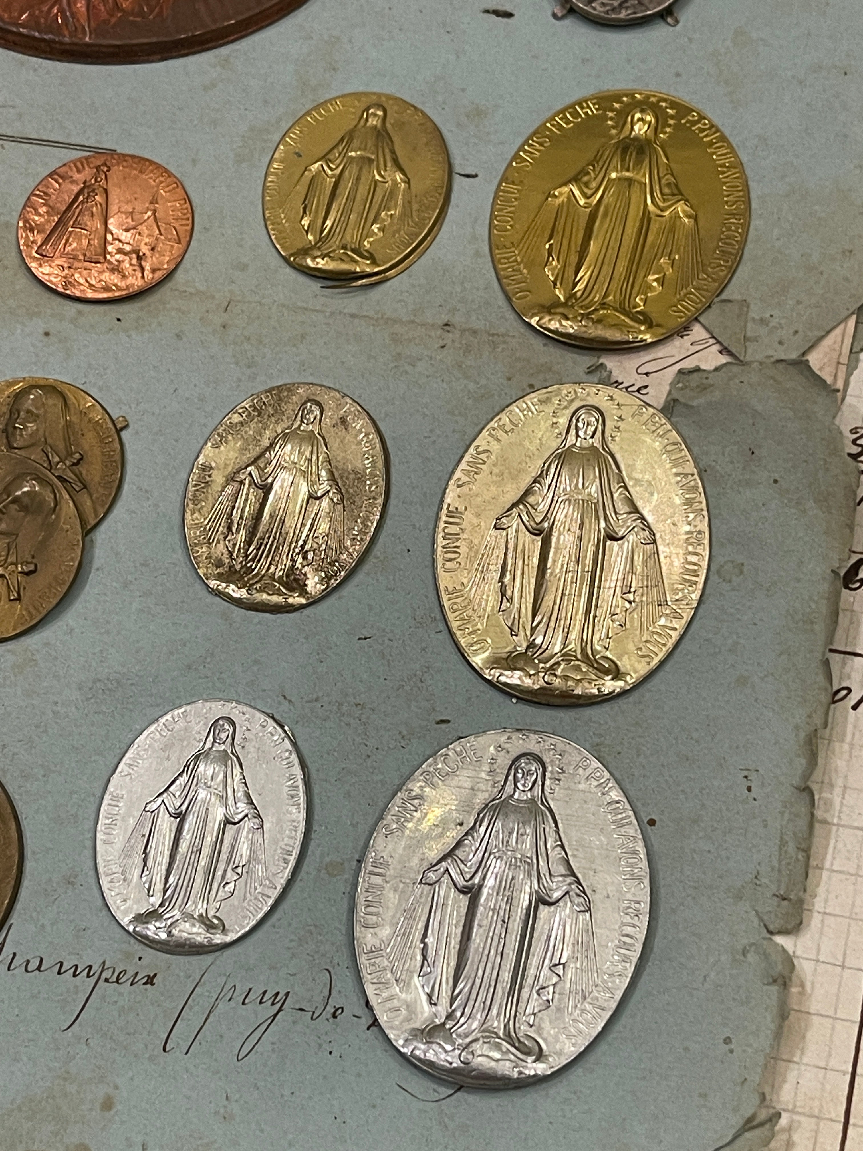 Antique and Vintage Metal Pieces from Lourdes - C
