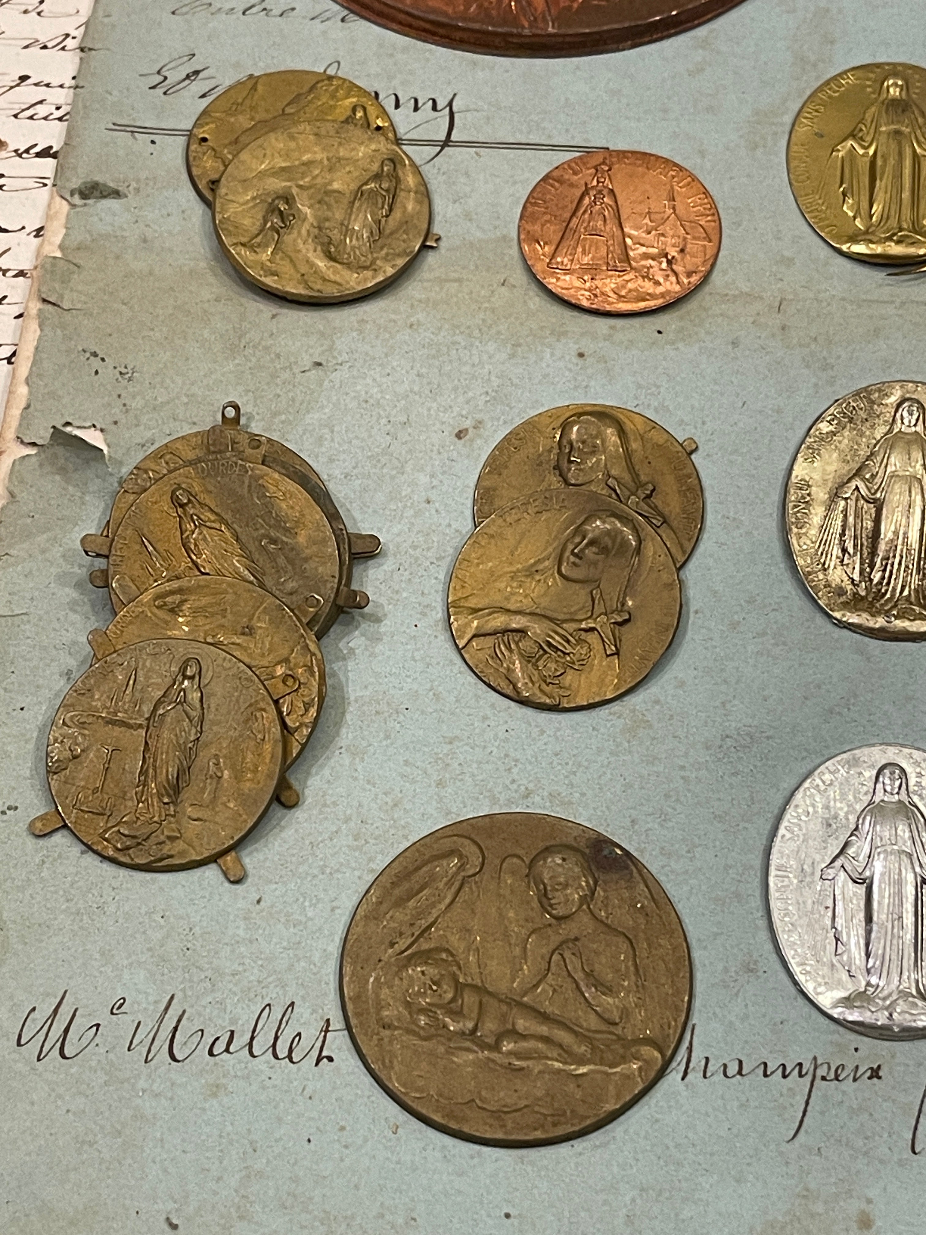 Antique and Vintage Metal Pieces from Lourdes - C