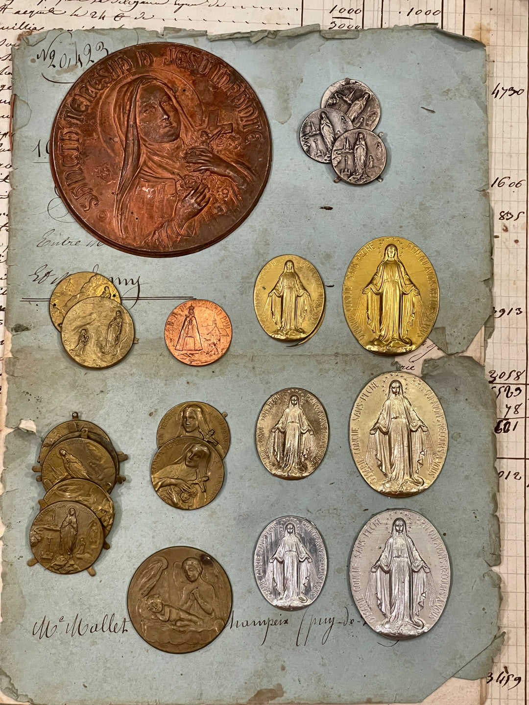 Antique and Vintage Metal Pieces from Lourdes - C