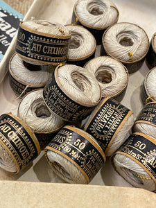 Haberdashery collection of ECRU Linen AU CHINOIS thread