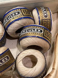 Haberdashery collection of ECRU Linen HERCULEX LIN EXTRA thread