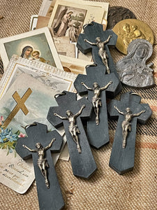 1800's French Religious Crosses for Rosaries