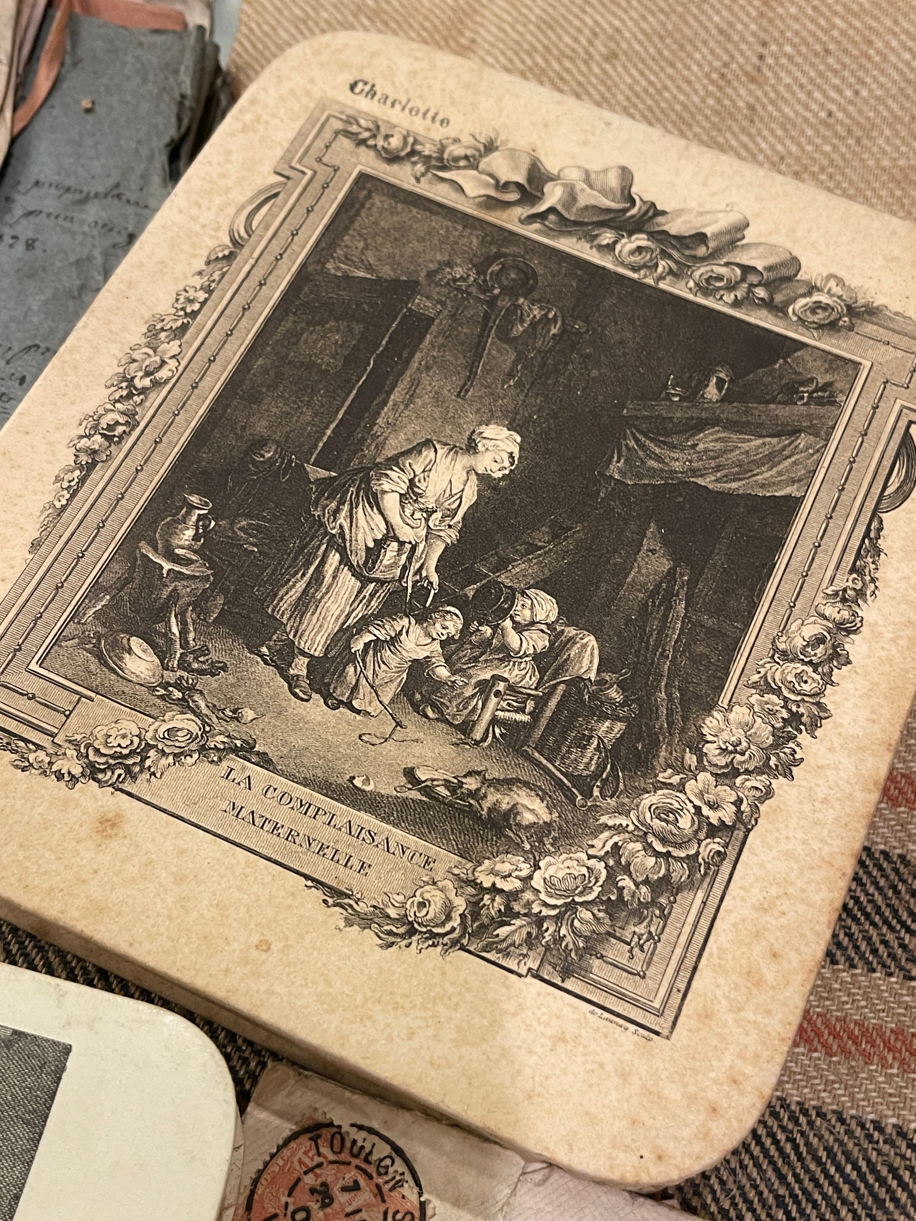 Antique French Bonbon Chocolate Boxes