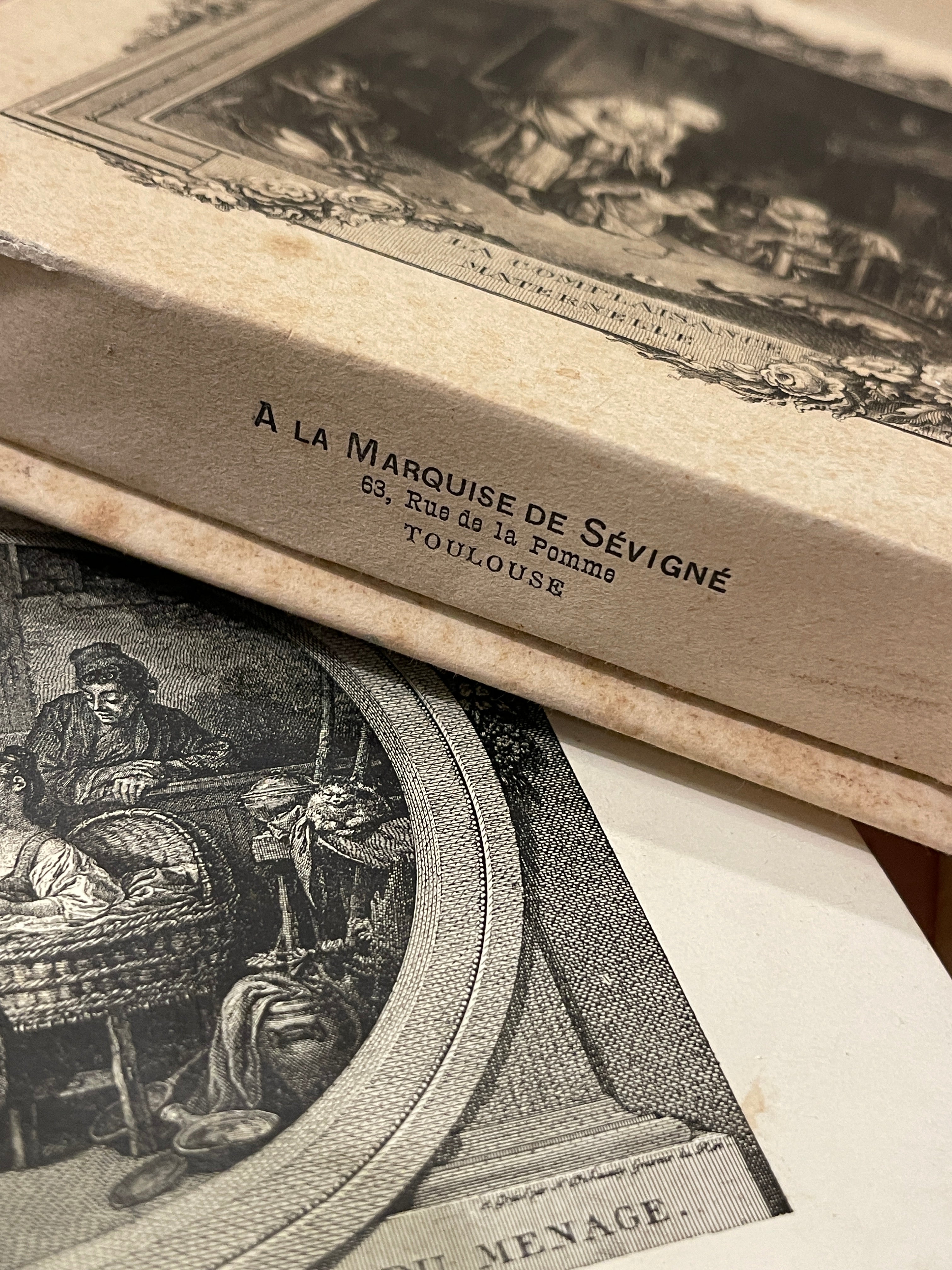 Antique French Bonbon Chocolate Boxes
