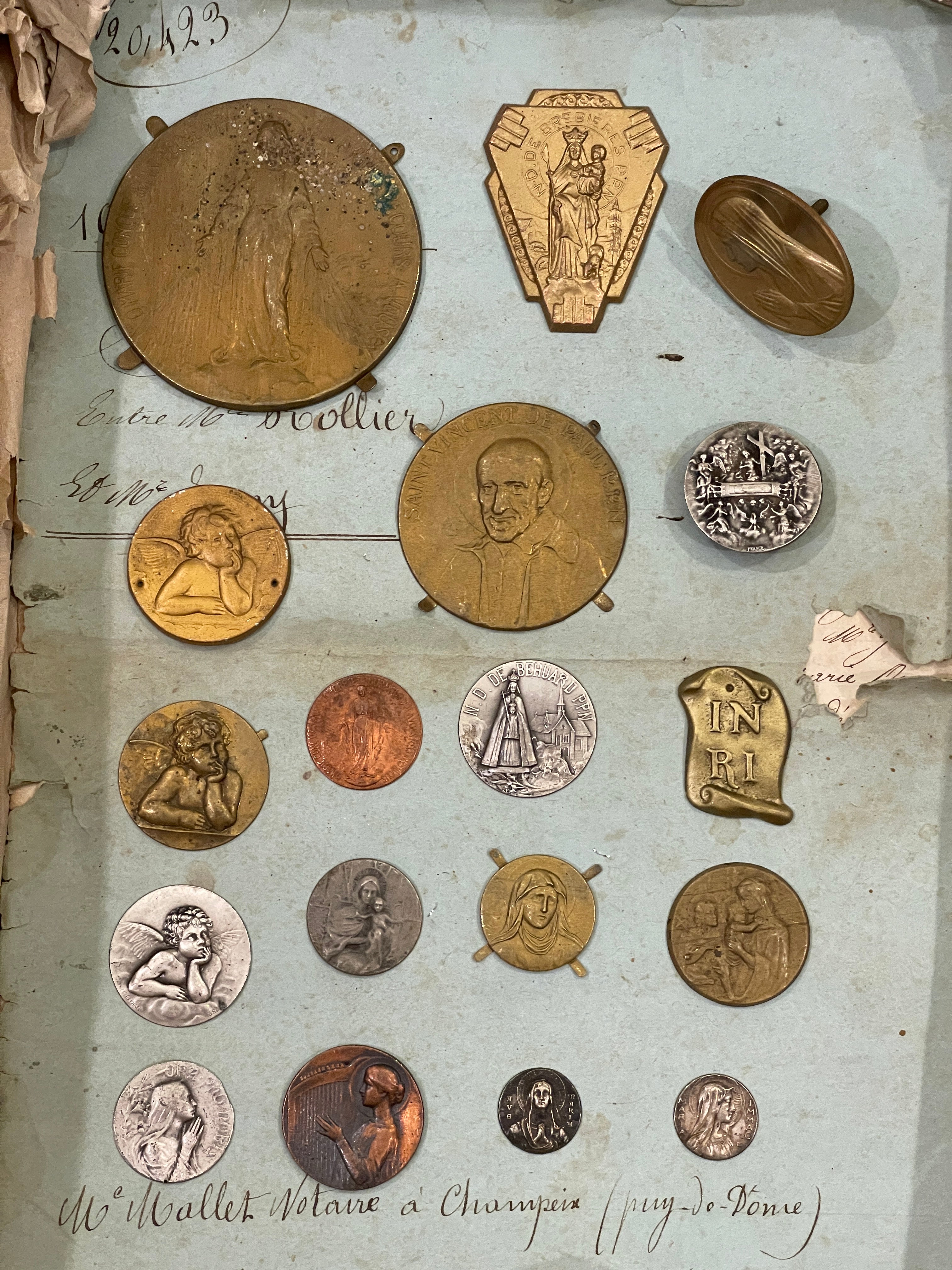 Antique and Vintage Metal Pieces from Lourdes - D