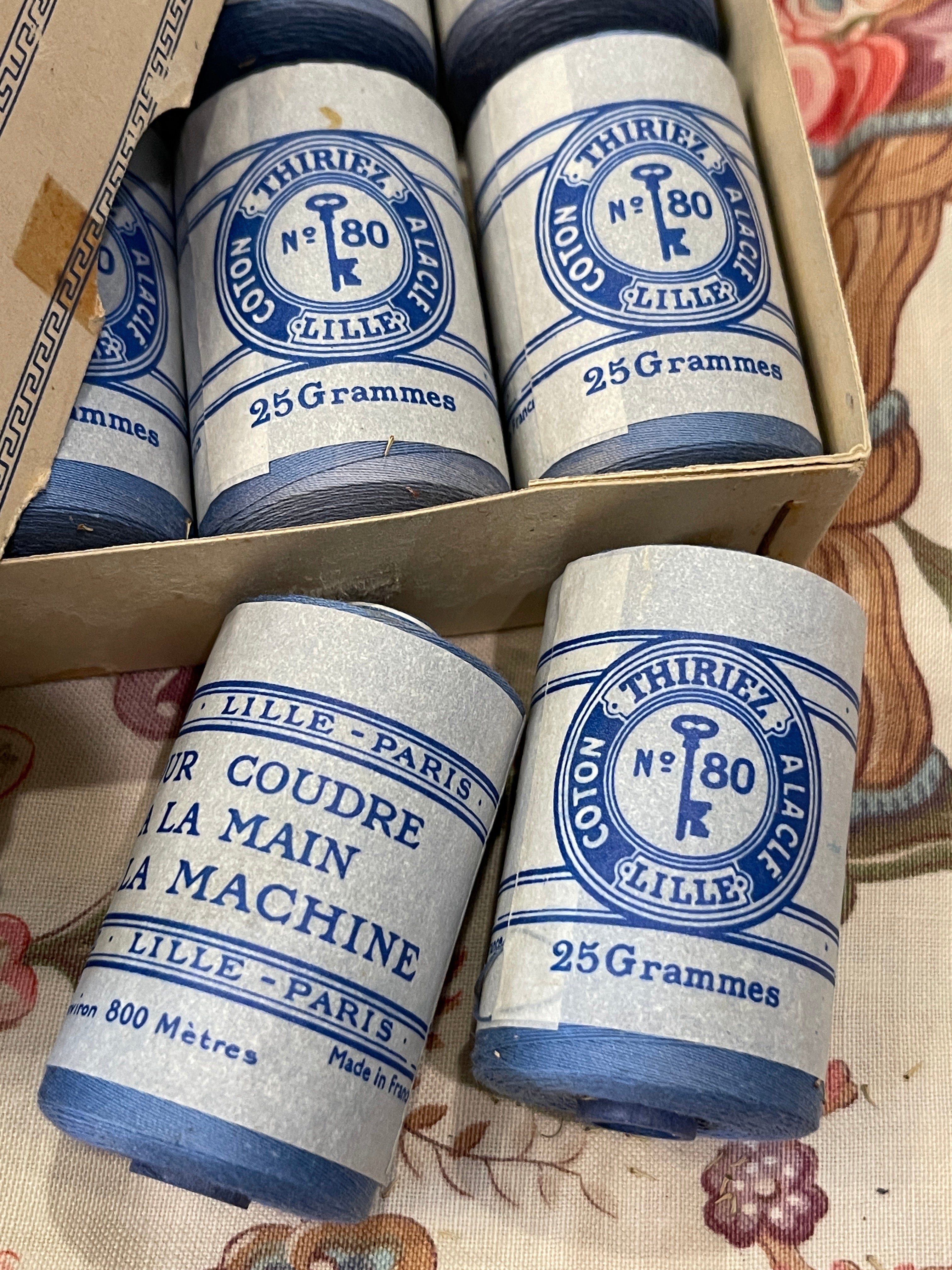 Antique Spool Thread Coton A Coudre A LA CLE